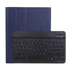 A11BS Ultra-thin ABS Detachable Bluetooth Keyboard Tablet Case with Backlight & Pen Slot & Holder for iPad Pro 11 inch 2021 (Dark Blue) - 1