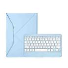 Z098B Pen Slot Bluetooth Keyboard Leather Tablet Case For iPad Air 2022/2020 (Sky Blue) - 1