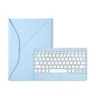 Z102B Pen Slot Bluetooth Keyboard Leather Tablet Case For iPad 10.2 2021/2020/2019 (Sky Blue) - 1