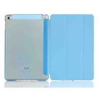 Pure Color Merge Horizontal Flip Leather Case for iPad Mini (2019) / iPad Mini 4, with Holder (Blue) - 1