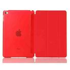 Pure Color Merge Horizontal Flip Leather Case for iPad Mini (2019) / iPad Mini 4, with Holder (Red) - 2