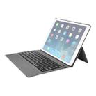 T129 For iPad Pro 12.9 inch (2017) / (2015) Ultra-thin One-piece Plastic Bluetooth Keyboard Leather Tablet Case with Stand Function (Black) - 1
