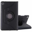 For Huawei MediaPad M5 8.4 inch Litchi Texture PU Leather Case with Rotated Holder & Sleep / Wake-up Function(Black) - 1