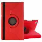 For Huawei MediaPad M5 8.4 inch Litchi Texture PU Leather Case with Rotated Holder & Sleep / Wake-up Function(Red) - 1