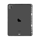 For iPad Pro 11 inch 2018 / 2020 Highly Transparent TPU Soft Protective Case with Pen Slot(Black) - 1