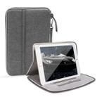 Universal Waterproof Shockproof Tablet Protective Sleeve Carry Bag with Holder for iPad 10.2 2019 or Below Inch Tablet(Grey) - 1