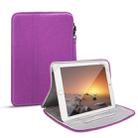 Universal Waterproof Shockproof Tablet Protective Sleeve Carry Bag with Holder for iPad 10.2 2019 or Below Inch Tablet(Purple) - 1