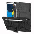 Tire Texture TPU+PC Shockproof Case for iPad Pro 11 inch (2018), with Holder & Pen Slot (Black) - 1