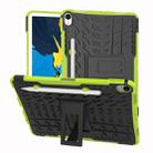 Tire Texture TPU+PC Shockproof Case for iPad Pro 11 inch (2018), with Holder & Pen Slot (Green) - 1