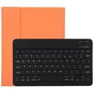 TG11B Detachable Bluetooth Black Keyboard + Microfiber Leather Tablet Case for iPad Pro 11 inch (2020), with Pen Slot & Holder (Orange) - 1