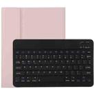 TG11B Detachable Bluetooth Black Keyboard + Microfiber Leather Tablet Case for iPad Pro 11 inch (2020), with Pen Slot & Holder (Pink) - 1