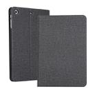 Universal Voltage Craft Cloth TPU Protective Case for iPad Mini 1 / 2 / 3, with Holder (Black) - 1