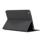 Universal Voltage Craft Cloth TPU Protective Case for iPad Mini 1 / 2 / 3, with Holder (Black) - 4