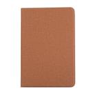 Universal Voltage Craft Cloth TPU Protective Case for iPad Mini 1 / 2 / 3, with Holder (Brown) - 2
