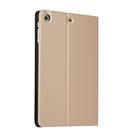 Universal Spring Texture TPU Protective Case for iPad Mini 1 / 2 / 3, with Holder (Gold) - 3