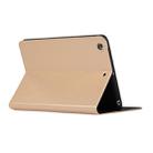 Universal Spring Texture TPU Protective Case for iPad Mini 1 / 2 / 3, with Holder (Gold) - 4