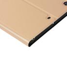 Universal Spring Texture TPU Protective Case for iPad Mini 1 / 2 / 3, with Holder (Gold) - 6