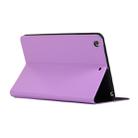 Universal Spring Texture TPU Protective Case for iPad Mini 1 / 2 / 3, with Holder (Purple) - 4