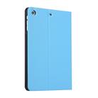 Universal Spring Texture TPU Protective Case for iPad Mini 1 / 2 / 3, with Holder (Sky Blue) - 3