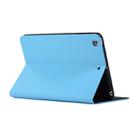 Universal Spring Texture TPU Protective Case for iPad Mini 1 / 2 / 3, with Holder (Sky Blue) - 4