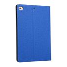 Universal Voltage Craft Cloth TPU Protective Case for iPad Mini 4 / 5, with Holder(Blue) - 3
