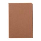Universal Voltage Craft Cloth TPU Protective Case for iPad Mini 4 / 5, with Holder(Brown) - 2