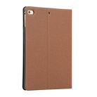 Universal Voltage Craft Cloth TPU Protective Case for iPad Mini 4 / 5, with Holder(Brown) - 3