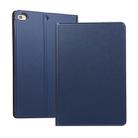 Universal Spring Texture TPU Protective Case for iPad Mini 4 / 5, with Holder(Dark Blue) - 1