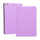 Universal Spring Texture TPU Protective Case for iPad Mini 4 / 5, with Holder(Purple) - 1