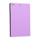 Universal Spring Texture TPU Protective Case for iPad Mini 4 / 5, with Holder(Purple) - 3