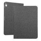 Universal Voltage Craft Cloth TPU Protective Case for iPad Pro 11 inch(2018), with Holder (Black) - 1
