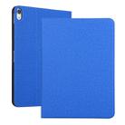Universal Voltage Craft Cloth TPU Protective Case for iPad Pro 11 inch(2018), with Holder (Blue) - 1