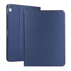 Universal Spring Texture TPU Protective Case for iPad Pro 11 inch(2018), with Holder (Dark Blue) - 1