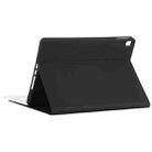 TG-102BCS Detachable Bluetooth White Keyboard + Microfiber Leather Tablet Case for iPad 10.2 inch / iPad Air (2019), with Touch Pad & Backlight & Pen Slot & Holder (Black) - 4