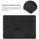 TG-102BCS Detachable Bluetooth Black Keyboard + Microfiber Leather Tablet Case for iPad 10.2 inch / iPad Air (2019), with Touch Pad & Backlight & Pen Slot & Holder (Black) - 6
