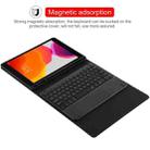 TG-102BCS Detachable Bluetooth Black Keyboard + Microfiber Leather Tablet Case for iPad 10.2 inch / iPad Air (2019), with Touch Pad & Backlight & Pen Slot & Holder (Black) - 8