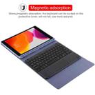 TG-102BCS Detachable Bluetooth Black Keyboard + Microfiber Leather Tablet Case for iPad 10.2 inch / iPad Air (2019), with Touch Pad & Backlight & Pen Slot & Holder (Purple) - 8