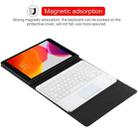 TG-102BC Detachable Bluetooth White Keyboard + Microfiber Leather Tablet Case for iPad 10.2 inch / iPad Air (2019), with Touch Pad & Pen Slot & Holder(Black) - 7