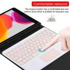 TG-102BC Detachable Bluetooth Pink Keyboard + Microfiber Leather Tablet Case for iPad 10.2 inch / iPad Air (2019), with Touch Pad & Pen Slot & Holder(Black) - 9