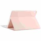 TG-102BC Detachable Bluetooth Pink Keyboard + Microfiber Leather Tablet Case for iPad 10.2 inch / iPad Air (2019), with Touch Pad & Pen Slot & Holder(Pink) - 4