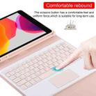 TG-102BC Detachable Bluetooth Pink Keyboard + Microfiber Leather Tablet Case for iPad 10.2 inch / iPad Air (2019), with Touch Pad & Pen Slot & Holder(Pink) - 9