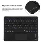TG-102BC Detachable Bluetooth Black Keyboard + Microfiber Leather Tablet Case for iPad 10.2 inch / iPad Air (2019), with Touch Pad & Pen Slot & Holder(Black) - 5