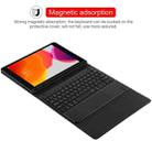 TG-102BC Detachable Bluetooth Black Keyboard + Microfiber Leather Tablet Case for iPad 10.2 inch / iPad Air (2019), with Touch Pad & Pen Slot & Holder(Black) - 7