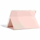 TG-102BC Detachable Bluetooth Green Keyboard + Microfiber Leather Tablet Case for iPad 10.2 inch / iPad Air (2019), with Touch Pad & Pen Slot & Holder (Pink) - 4