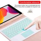 TG-102BC Detachable Bluetooth Green Keyboard + Microfiber Leather Tablet Case for iPad 10.2 inch / iPad Air (2019), with Touch Pad & Pen Slot & Holder (Pink) - 9