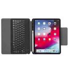 H12 For iPad Pro 12.9 inch （2018） Ultra-thin Bluetooth Keyboard Leather Tablet Case with Stand & Pen Slot Function (Black) - 4