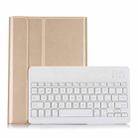 ST 860S For Samsung Galaxy Tab S6 10.5 inch T860 / T865 Detachable Backlight Bluetooth Keyboard Tablet Case with Stand & Pen Slot Function (Gold) - 1