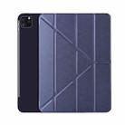 Horizontal Flip Ultra-thin Magnetic PU Leather Case for iPad Pro 11 inch 2018/2020/2021, with  Sleep / Wake-up Function(Dark Blue) - 1