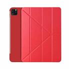 Horizontal Flip Ultra-thin Magnetic PU Leather Case for iPad Pro 11 inch 2018/2020/2021, with  Sleep / Wake-up Function(Red) - 1