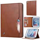 Knead Skin Texture Horizontal Flip Leather Case for iPad Mini 2019, with Photo Frame & Holder & Card Slots & Wallet & Pen Slot (Brown) - 1